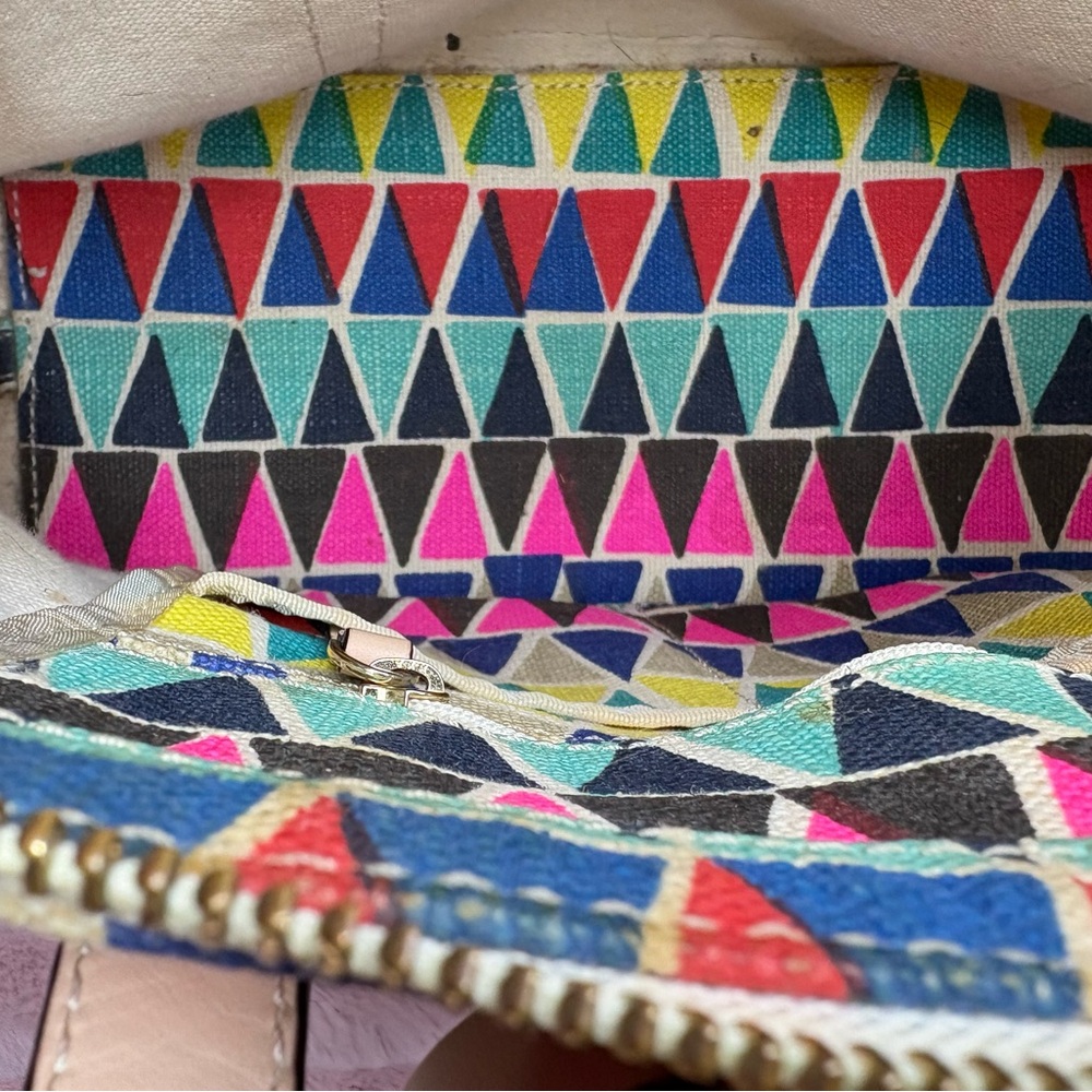 Kate Spade Colorful Geometric Pattern purse - Picture 8 of 9